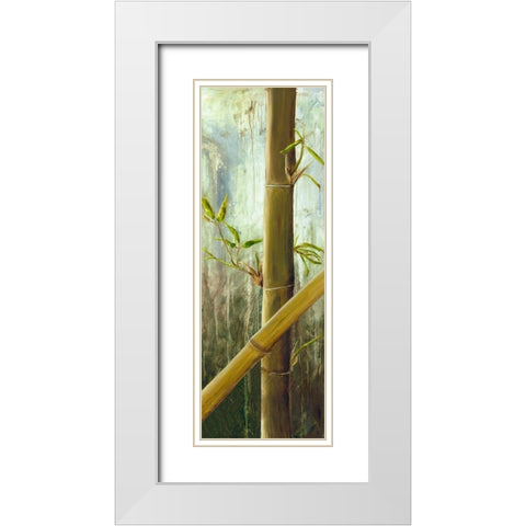 Rainforest I White Modern Wood Framed Art Print with Double Matting by Haggenmacher, Maritta