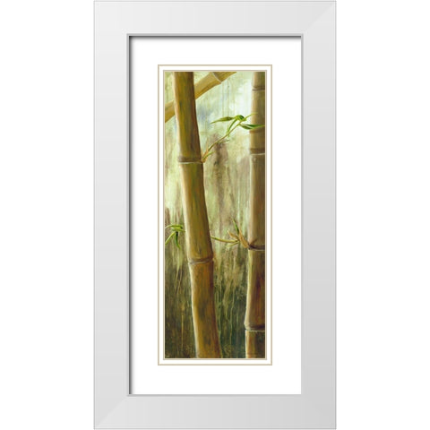Rainforest III White Modern Wood Framed Art Print with Double Matting by Haggenmacher, Maritta