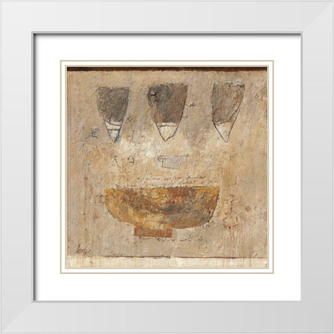 Collected Tears/ Opgevangen tranen White Modern Wood Framed Art Print with Double Matting by Verplanke, Jenny