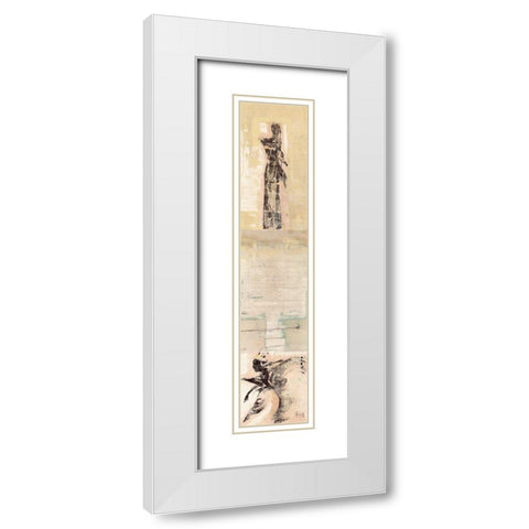 Oslo II White Modern Wood Framed Art Print with Double Matting by Richter-Armgart, Rose