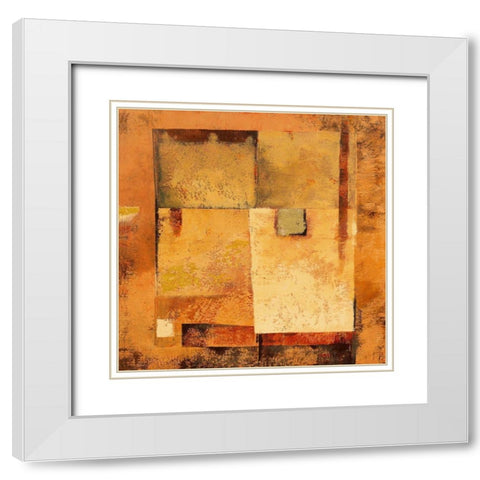 Nubie White Modern Wood Framed Art Print with Double Matting by Grux, Jordane D.