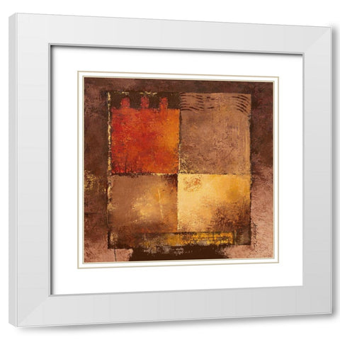 Mali White Modern Wood Framed Art Print with Double Matting by Grux, Jordane D.