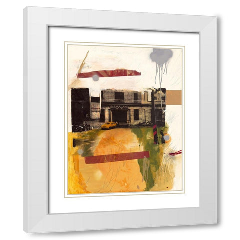 Garage Busi White Modern Wood Framed Art Print with Double Matting by Olukman, Ayline