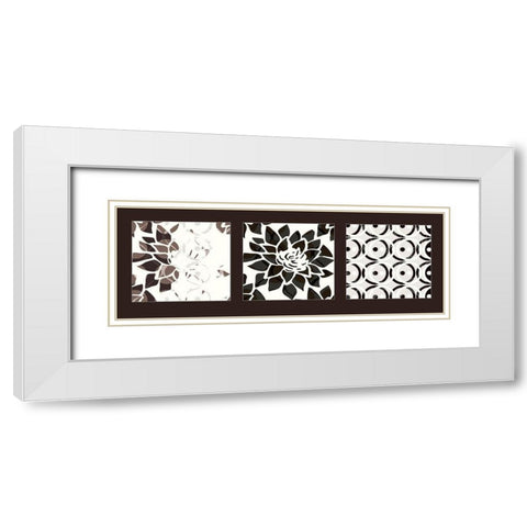 Nature I White Modern Wood Framed Art Print with Double Matting by Talva Design