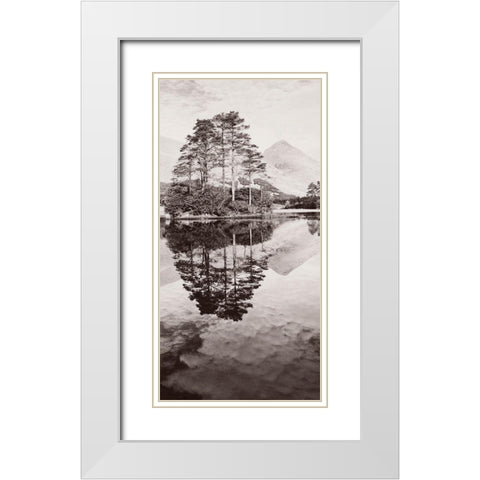 Lochan Urr-Glen Etive-Scotland White Modern Wood Framed Art Print with Double Matting by Butcher, Dave