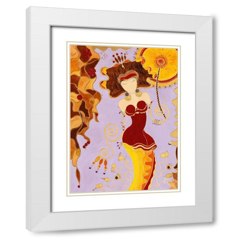 Futilite White Modern Wood Framed Art Print with Double Matting by Bismuth, Zed