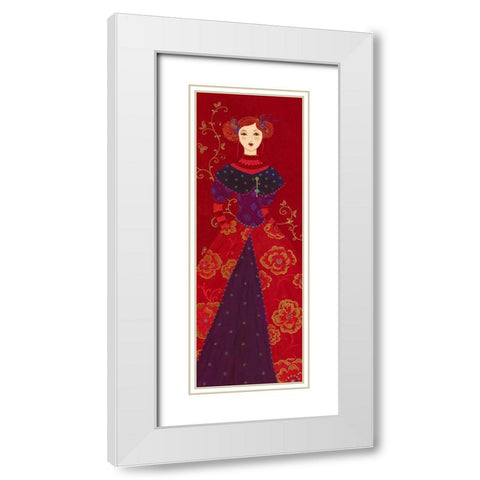 Garance White Modern Wood Framed Art Print with Double Matting by Pillault, Loetitia