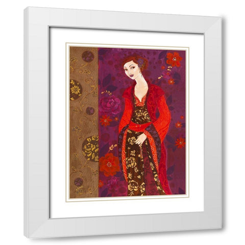 Louanges sous les bosquets White Modern Wood Framed Art Print with Double Matting by Pillault, Loetitia