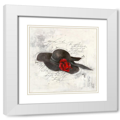 Pret-a-porter II White Modern Wood Framed Art Print with Double Matting by Zacher-Finet, Isabelle