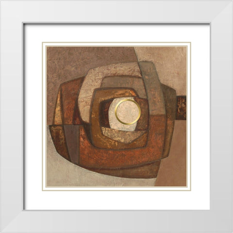 Marry White Modern Wood Framed Art Print with Double Matting by Jones, Jodi