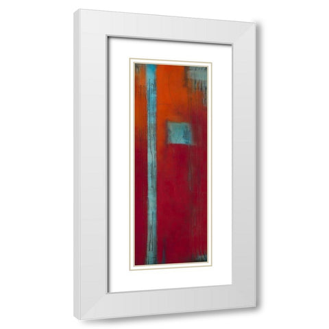 Sans titre White Modern Wood Framed Art Print with Double Matting by Becam, Carole