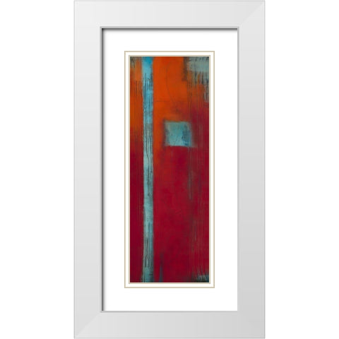 Sans titre White Modern Wood Framed Art Print with Double Matting by Becam, Carole