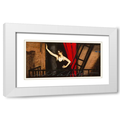 Vicino alle stelle White Modern Wood Framed Art Print with Double Matting by Calvetti, Fabio