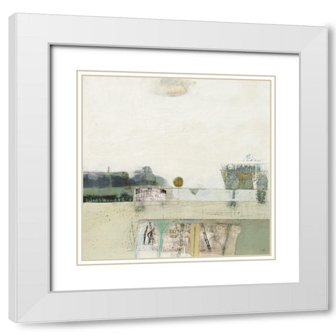 Glacial Whistles White Modern Wood Framed Art Print with Double Matting by Frampton, Russell