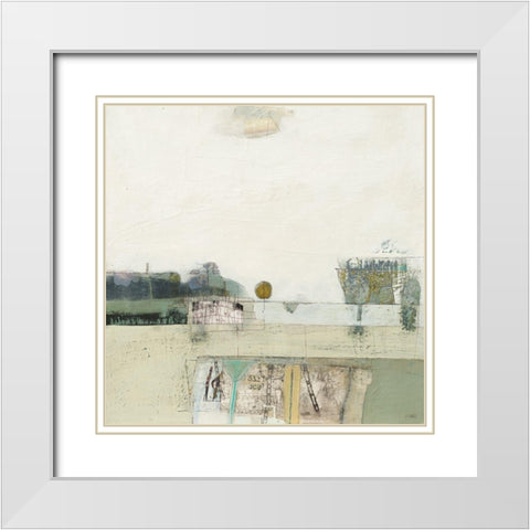 Glacial Whistles White Modern Wood Framed Art Print with Double Matting by Frampton, Russell