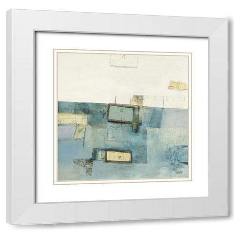 Three Star Plain White Modern Wood Framed Art Print with Double Matting by Frampton, Russell