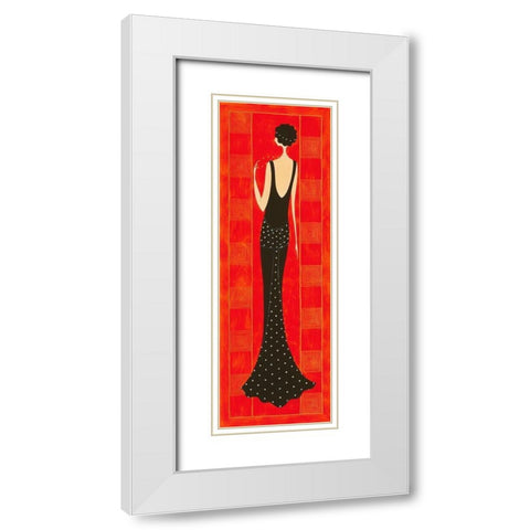 Majeste White Modern Wood Framed Art Print with Double Matting by Laly