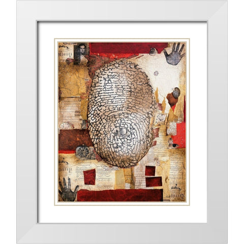 Victor White Modern Wood Framed Art Print with Double Matting by Bonnet, Sophie