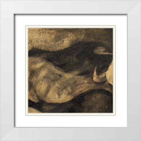 Toros II White Modern Wood Framed Art Print with Double Matting by Panasenko, Inna