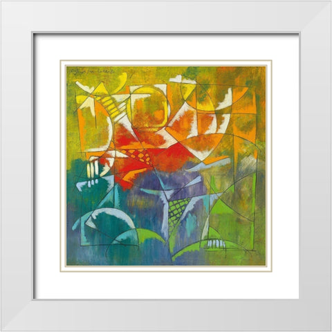 Finestra sul porto I White Modern Wood Framed Art Print with Double Matting by Da San Lorenzo, Paolo