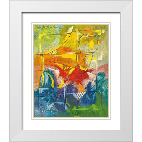 Finestra sul porto III White Modern Wood Framed Art Print with Double Matting by Da San Lorenzo, Paolo