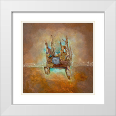 La mandragore a l aube II White Modern Wood Framed Art Print with Double Matting by Perinciolo Duluc, Lyne