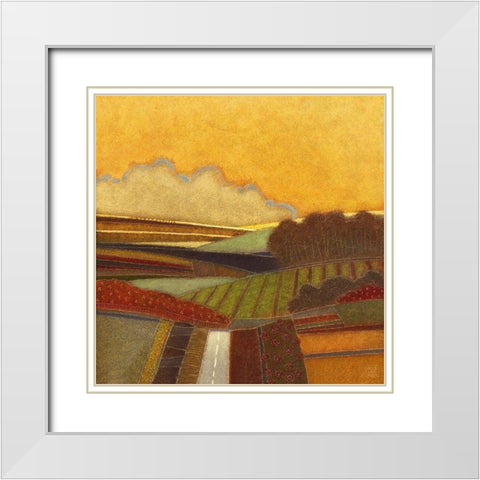 The Sun comes Up White Modern Wood Framed Art Print with Double Matting by van Hoek, Rob