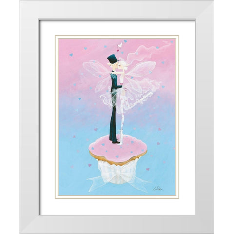 Wedding Day White Modern Wood Framed Art Print with Double Matting by McFaul, Lorrie