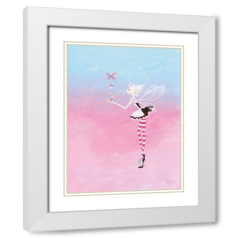 Fairy Cake White Modern Wood Framed Art Print with Double Matting by McFaul, Lorrie