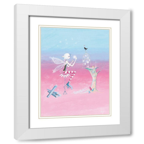 Wandmaker White Modern Wood Framed Art Print with Double Matting by McFaul, Lorrie