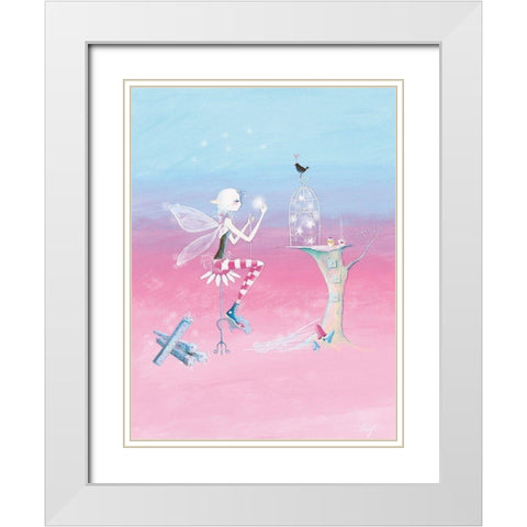 Wandmaker White Modern Wood Framed Art Print with Double Matting by McFaul, Lorrie