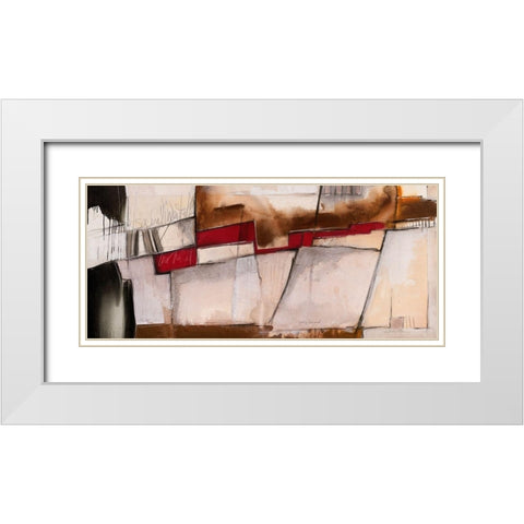 Quasi diagonal White Modern Wood Framed Art Print with Double Matting by Alba, Andreas