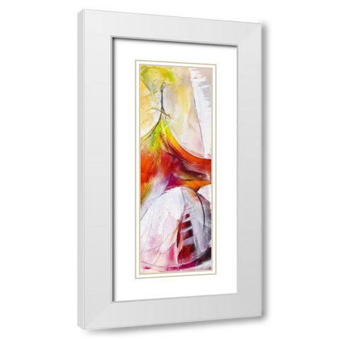 Die Spannung wachst White Modern Wood Framed Art Print with Double Matting by Marks, Rita