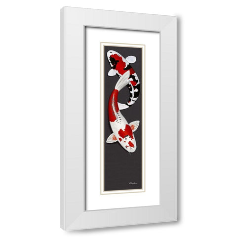 Together I White Modern Wood Framed Art Print with Double Matting by Gruhn, Nicole