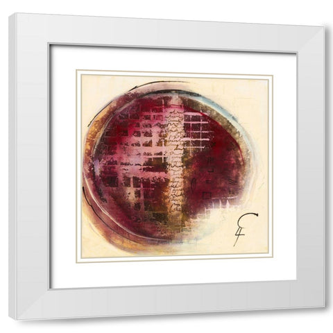 El Amor V White Modern Wood Framed Art Print with Double Matting by Leys, Gemma