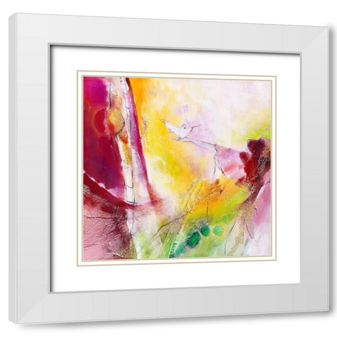Safe it White Modern Wood Framed Art Print with Double Matting by Marks, Rita
