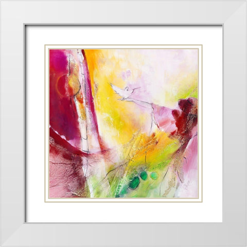 Safe it White Modern Wood Framed Art Print with Double Matting by Marks, Rita