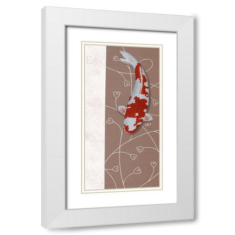 Four Seasons Winter I White Modern Wood Framed Art Print with Double Matting by Gruhn, Nicole