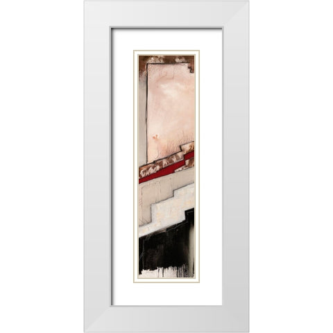 Diagonal VI White Modern Wood Framed Art Print with Double Matting by Alba, Andreas