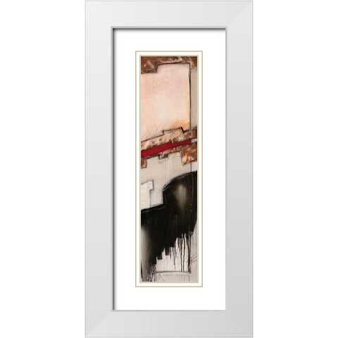 Diagonal VII White Modern Wood Framed Art Print with Double Matting by Alba, Andreas