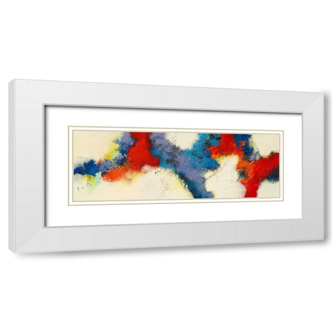 Evening Breeze White Modern Wood Framed Art Print with Double Matting by Jansen, Marja