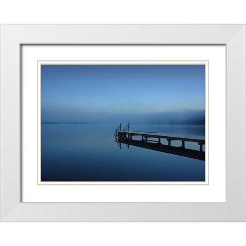 Nature Art Color VII White Modern Wood Framed Art Print with Double Matting by Steger, Uwe