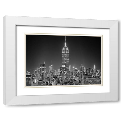 230 5th Avenue White Modern Wood Framed Art Print with Double Matting by Terrible, Aurelien