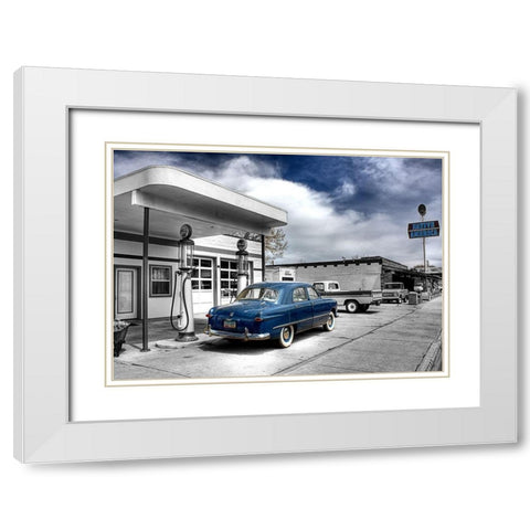 Native Us White Modern Wood Framed Art Print with Double Matting by Terrible, Aurelien