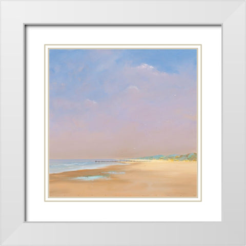 De lichtval White Modern Wood Framed Art Print with Double Matting by Groenhart, Jan