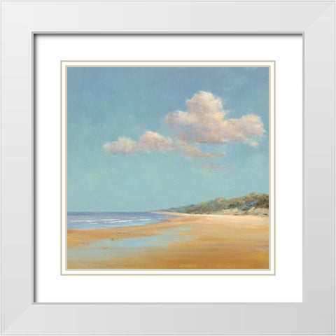 Aan de Noordzee White Modern Wood Framed Art Print with Double Matting by Groenhart, Jan