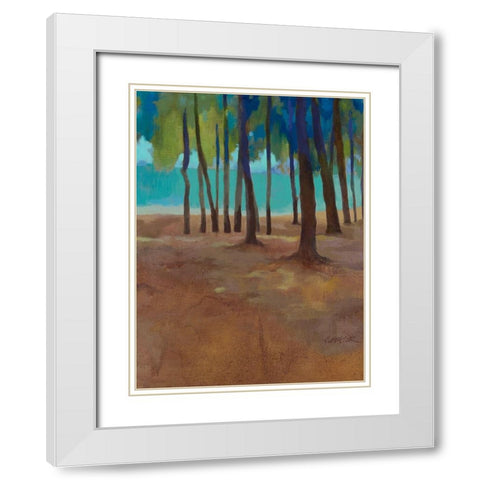 Mon Choisy IV White Modern Wood Framed Art Print with Double Matting by Mazur-Devaux, Ewa