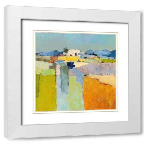 Mirabel II White Modern Wood Framed Art Print with Double Matting by Groenhart, Jan