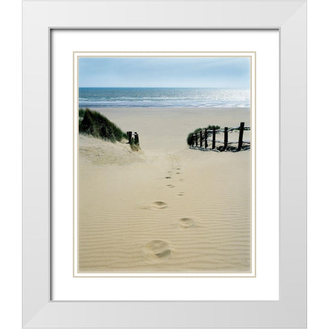 Stepping Out White Modern Wood Framed Art Print with Double Matting by Copeland, Gill