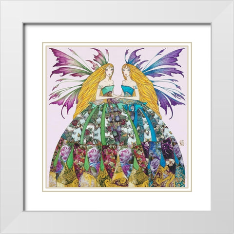 Fee du Gemeau White Modern Wood Framed Art Print with Double Matting by Johara